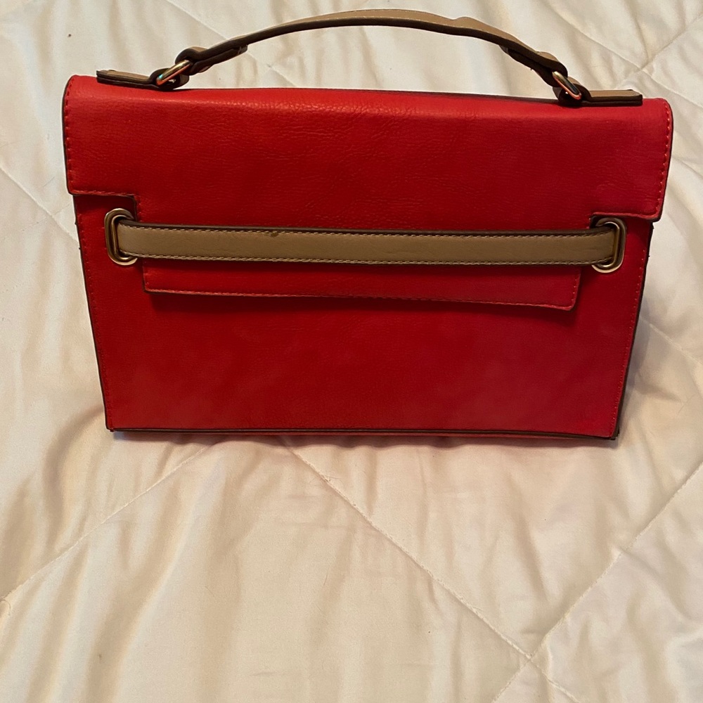 Red handbag